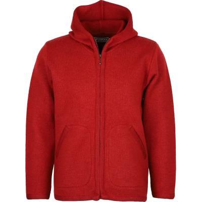 Flomax Мъжко вълнено яке Flomax Hooded Jacket Wool jacket - Mohnrot Melange (005-4661-0612)