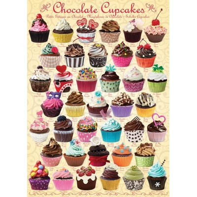 Eurographics Čokoládové dortíky Cupcakes 1000 dielov