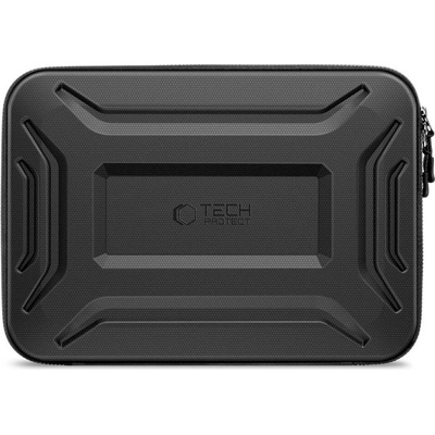 Tech-Protect Kevlar Pro Laptop Sleeve 14 - удароустойчив хибриден калъф за MacBook Air 13, MacBook Pro 13, MacBook Pro 14 и лаптопи до 14 инча (черен)