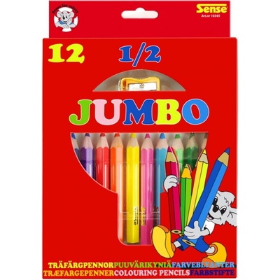Sense Цветни моливи 1/2 Джъмбо - 12 бр (10345)