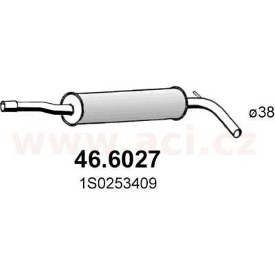 Střední tlumič výfuku ASSO/VENEPORTE ACI V VW80309