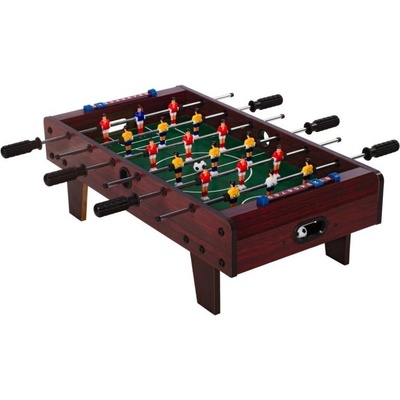 GamesPlanet Mini stolný futbal s nožičkami 70 x 37 x 25 cm tm. drevo