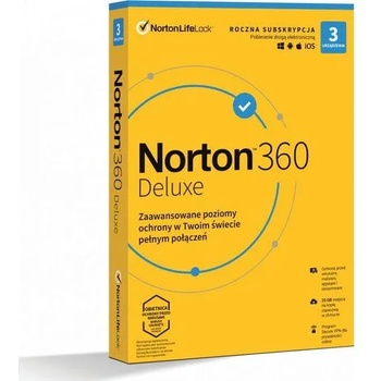 Symantec Norton 360 Deluxe 25GB (1 User/3 Device/1 Year) (21408734)