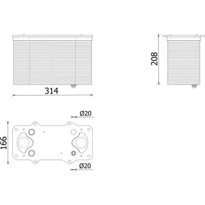 MAHLE Chladič vzduchu intercooler MAO CI 710 000P