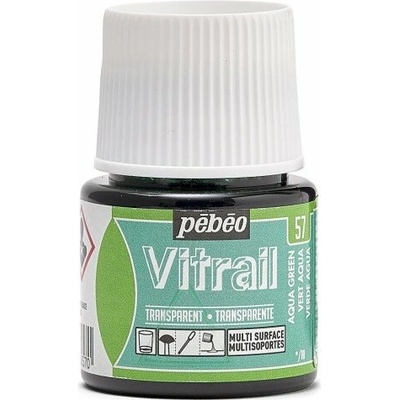 Pébéo Nevypalovací barva na sklo Vitrail 45 ml 57 Aqua Green – Hledejceny.cz