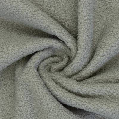 Teddy bouclé fleece - světle šedá 183