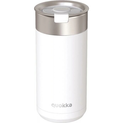 Quokka Boost Nerezový termohrnček so sitkom White 400 ml