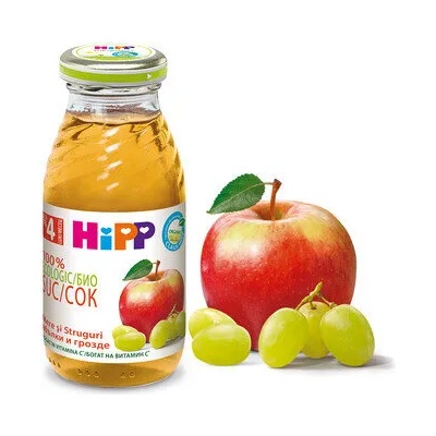 HiPP БИО Сок от ябълки и грозде - 200 мл