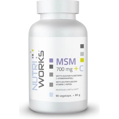 NutriWorks MSM 700 mg 90 kapslí