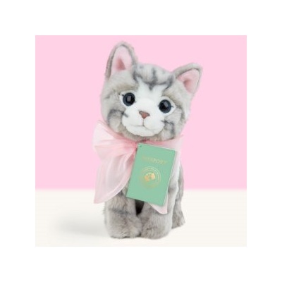 Studio Pets - Плюшено коте с панделка Бела