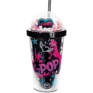 COOLPACK Чаша със сламка 450 ml coolpack - k-pop dark