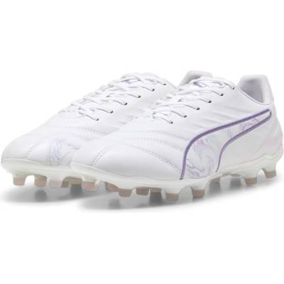 PUMA Футболни бутонки Puma King Pro Brilliance Women's Firm Ground Football Boots - Wht/Blk/Purple