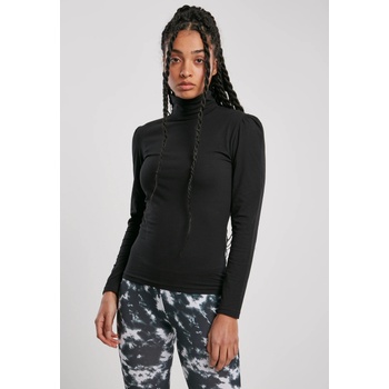 Urban Classics Дамска блуза в черно от Urban Classics Ladies Puffer Sleeve UB-TB4026-00007 - Черен, размер XS