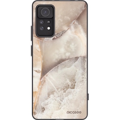 Púzdro Picasee silikónové Xiaomi Redmi Note 11 Pro - Cream marble čierne