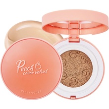 Black Rouge Peach Cover Velvet Cushion SPF50+/PA++++ Peach Toktok Krycí make-up v polštářku 14 g