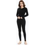 WOOLCANO Дамски комплект термобельо WOOLCANO Merino SET0543 черен