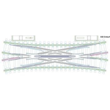 Image 1 of Roco Двойна " диаментена" стрелка DKW20 - Roco мащаб TT (4080800)
