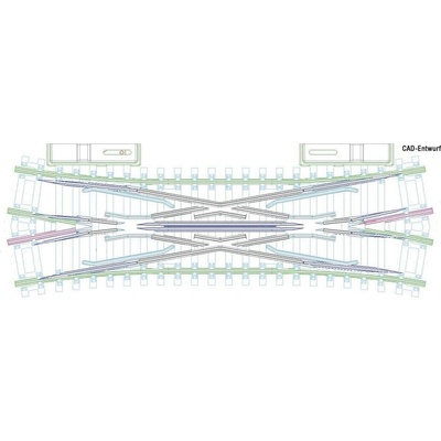 Roco Двойна " диаментена" стрелка DKW20 - Roco мащаб TT (4080800)