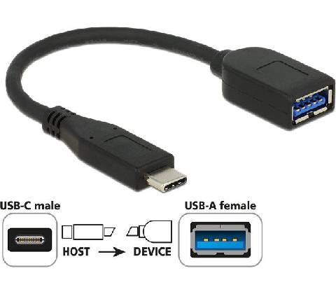 Digitus 65684 USB-C – USB, černý
