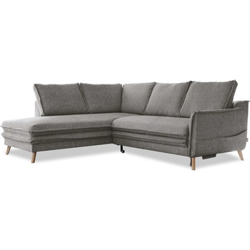 Miuform Сив разтегателен ъглов диван (ляв ъгъл) Charming Charlie - Miuform (1737ETS505)