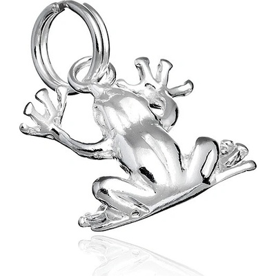 Šperky eshop Přívěsek ze stříbra 925 lesklá žába AA19.09