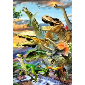 Bluebird Puzzle - Puzzle Dino Sunset 300 - 300 piese