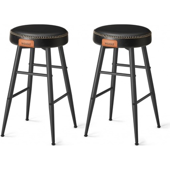 Vasagle Echo černá imitace kůže 2 ks