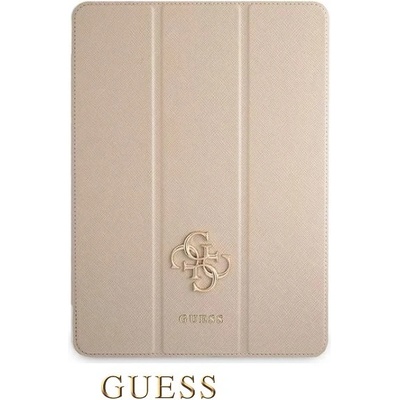 Guess Saffiano Folio Puzdro Apple iPad 12.9 zlatá 3666339016449