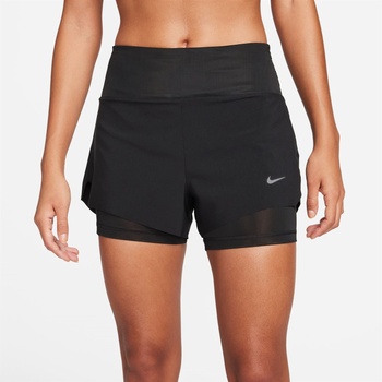 Nike Къси панталони Nike Dri-FIT Swift Women's Mid-Rise 3 2-in-1 Shorts - Black