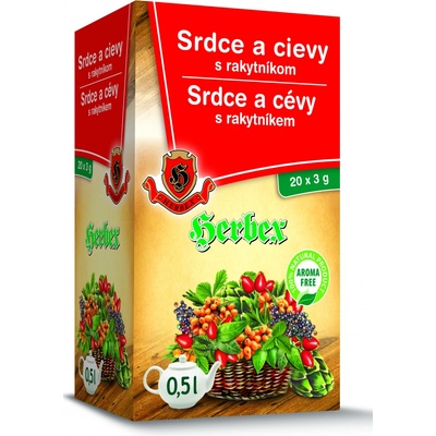 Herbex Srdce a cévy s rakytníkem 20 x 3 g