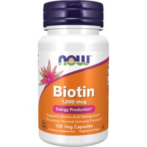 NOW Biotin 1000 mcg [100 капсули]