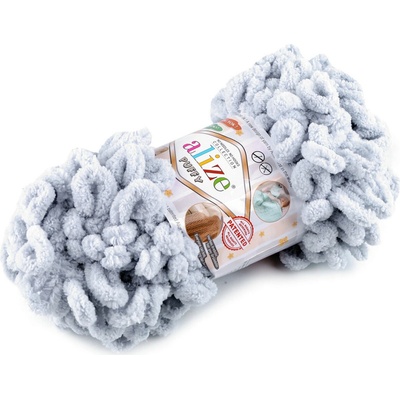 Stoklasa Pletací příze Alize Puffy 100 g Balení: 1 ks, Varianta: 27 (416) šedá světlá 27 (416) šedá světlá