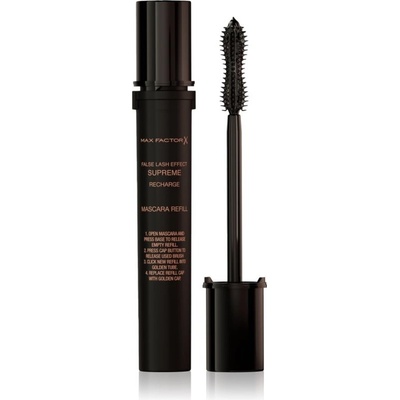 Max Factor False Lash Effect Supreme Recharge Refill řasenka pro efekt umělých řas Black 8 ml náhradní náplň