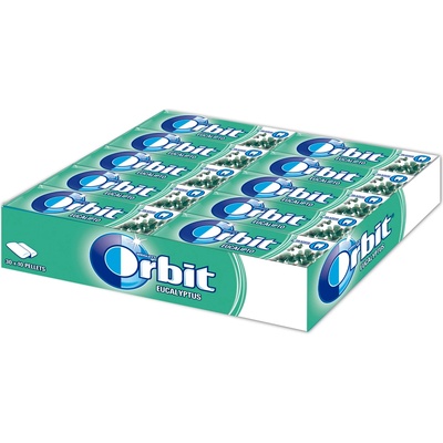Mars Дъвка Wrigley's Orbit Eucalyptus без захар 30 броя x 14 г в кутия