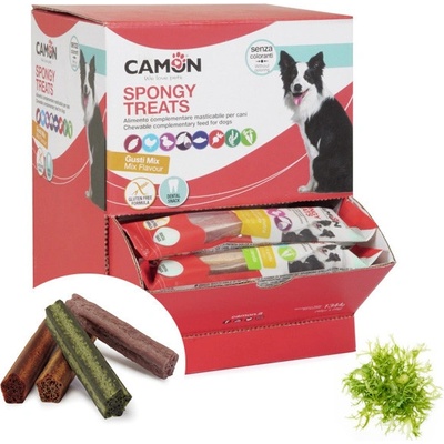 Camon Dental Dog Spongy Treats Tyčinka bataty kura makrela a morská riasa 28 g
