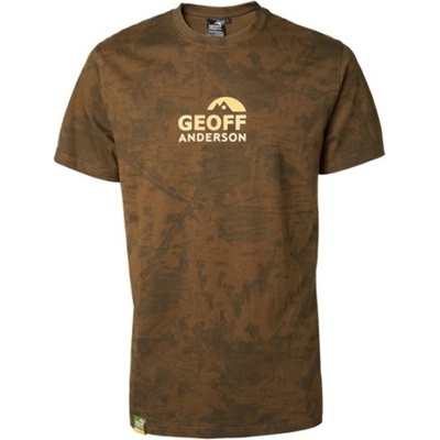 Geoff Anderson Organic Tee leaf oranž logo