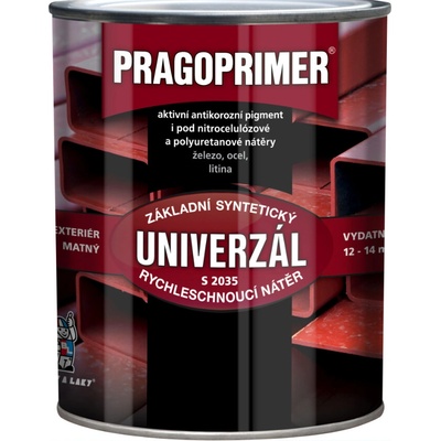 Pragoprimer Univerzál S2035 základní barva na kov 0,6l Červenohnědá