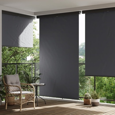 Greatstore Balkonová zástěna 140 x 250 cm černá