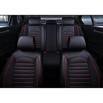 GP Луксозни черни кожени калъфи за седалки на автомобил (fz.785)