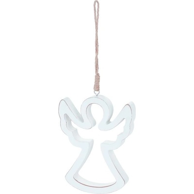 MagicHome Dekorácia Vianoce Woodeco Anjel bal. 5 ks 11x14 cm