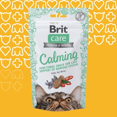 Brit Care Cat Snack Calming se šantou a gojou 50 g – Zboží Mobilmania