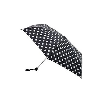 Fulton dámský skládací mechanický deštník Miniflat White Spot L340-2