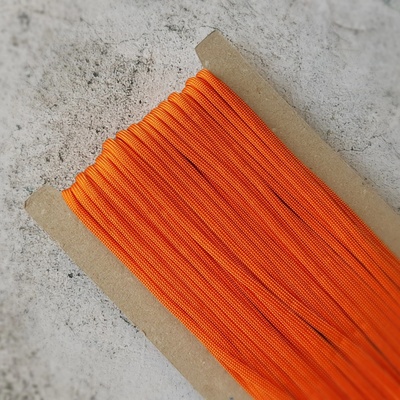 PARACORD 550 - 215 - oranžová tmavší - balení 25 metrů