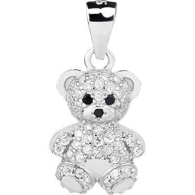 Bealio stříbrný přívěsek MEDVÍDEK zirkon 03 12105 2343