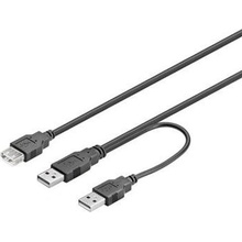 PremiumCord ku2y01 USB 2.0 napájecí Y A/M + A/M -- A/M mini 0.4m + 0.5m