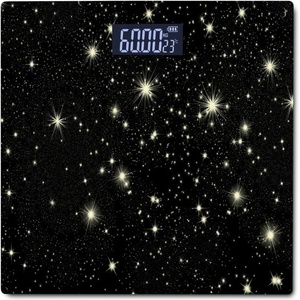 Rosberg Кантар Rosberg R51650G stars, до 180 кг натоварване, дигитален, точност до 50гр, черен (R51650G stars)