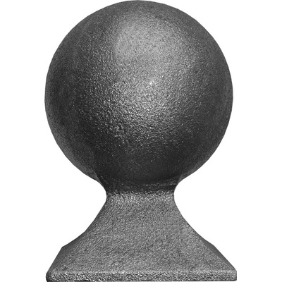 Guľa ozdobná, H = 128 mm, podstavec 80 x 80 mm, dutá