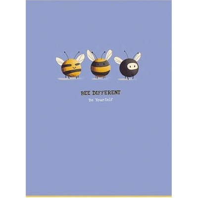 SHKOLYARYK Zošit zošívaný A4 linkovaný Bee different