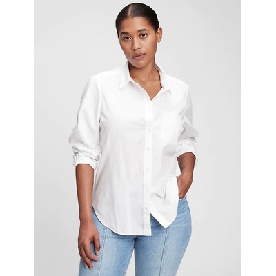GAP 704271-01 košile perfect organic cotton Bílá