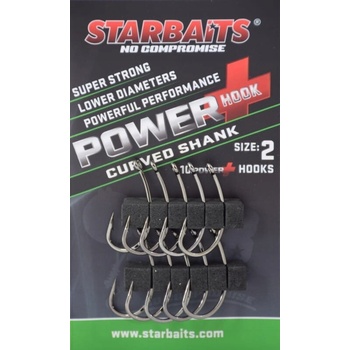 Starbaits Power Curved Shank veľ.2 10 ks